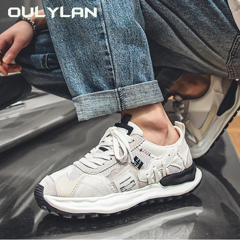 

Fashion Comfortable Casual Sports Running Shoes Men's Shoes Summer Mesh Breathable Sneakers Youth Man Thick Sole Retro Shoe