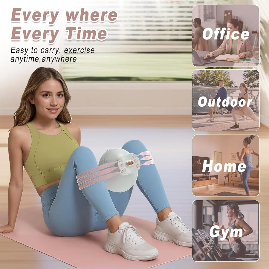 Thigh Master, Hip Trainer Kegel Exerciser for Postpartum Rehabilitation, Pelvic Floor Trainer, Thigh Exerciser for Women, Inner