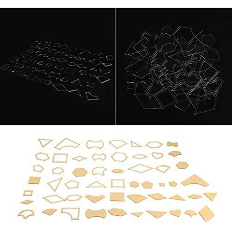 Acrylic Stencil Template Handmade Mixed Quilt Templates Patchwork Quilter Patchwork Templates