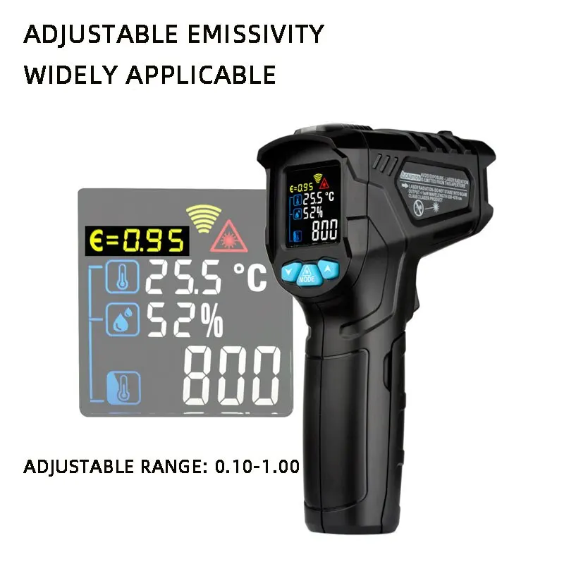MESTEK Industrial Infrared Termometrs Digital High Precision Kitchen Home Temperature Sensor Multifunction Thermometer 1PC digital thermometer infrared thermometer temperature sensor