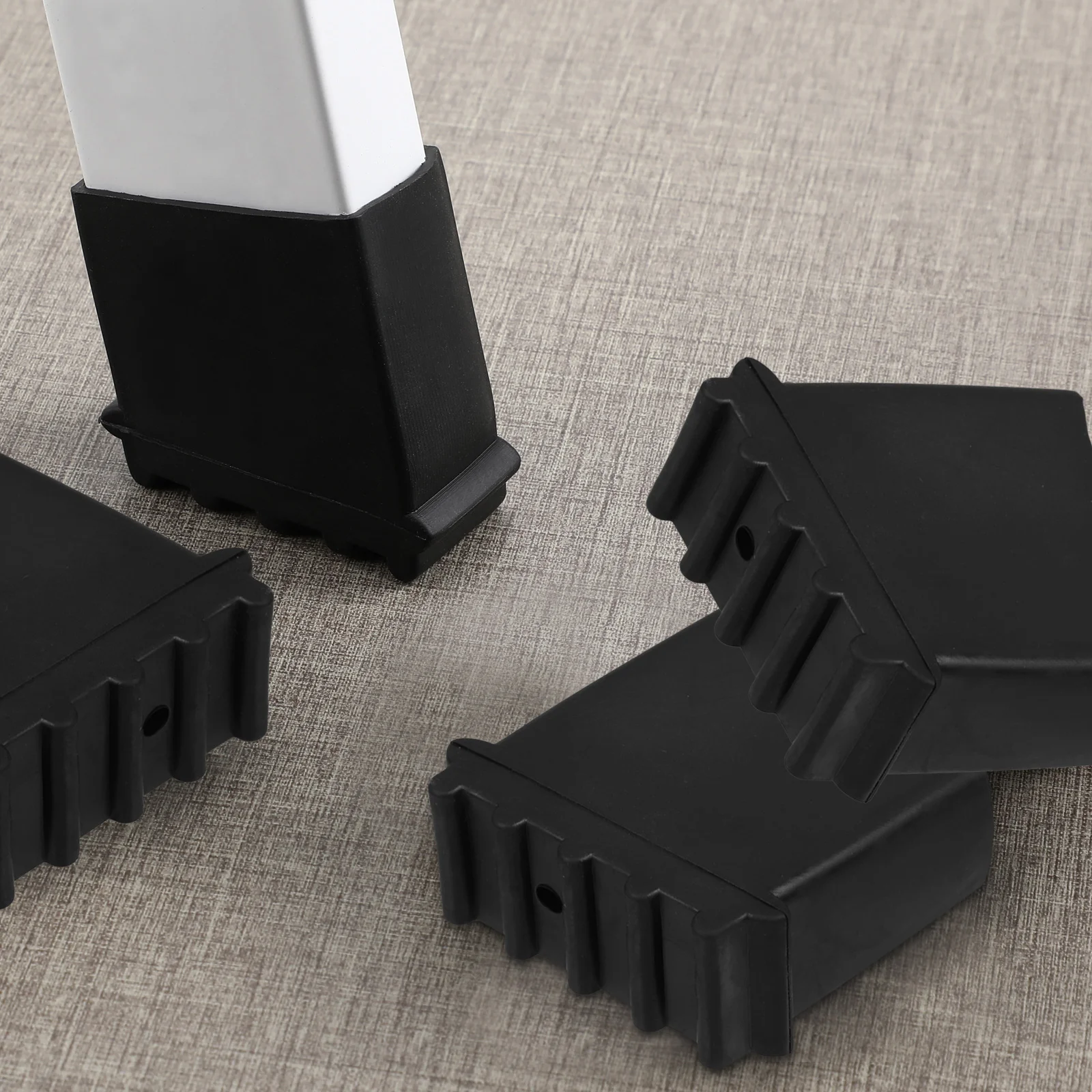 4 Pcs Ladder Foot Cover Stress Dispersion Folding Feet Covers Accessories Replacement Protectors Rest Mat Rubber Pads ladder feet covers
