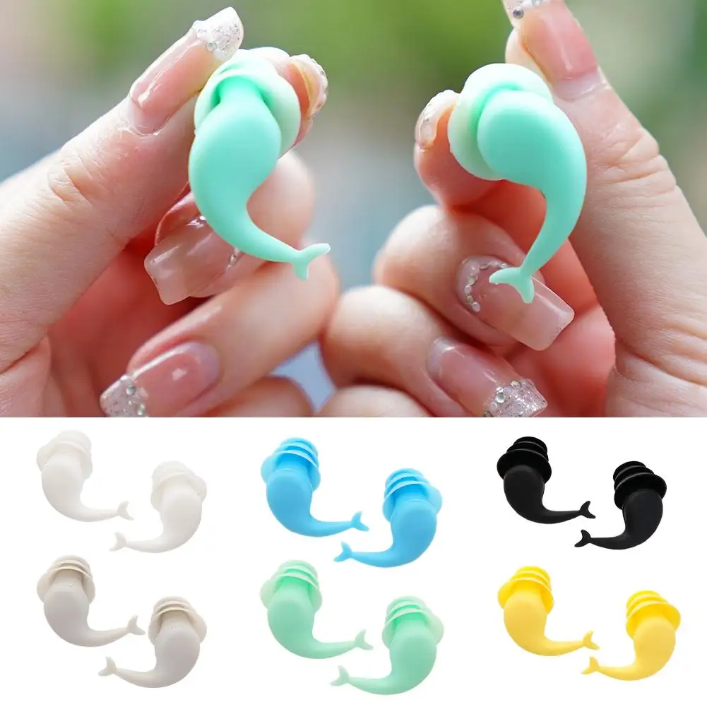 Earplugs Water Sports Swimming Accessories Silicone Plugs Box Ear Dust-Proof Portable With Soft Diving Ear Plug Waterproof F0N3 new resin slingshot ultra light and curved small slingshot portable outdoor hunting tools sports ejection toys