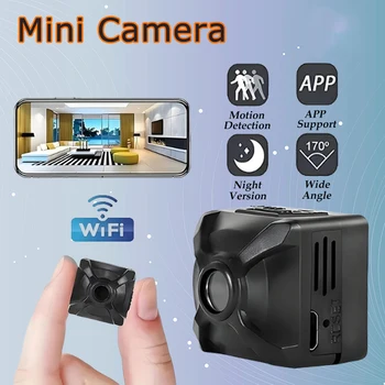 Wireless Mini Camera Motion Detection Monitor WiFi IP/AP Remote Rechargeable Home Surveillance With Long Battery Life 1