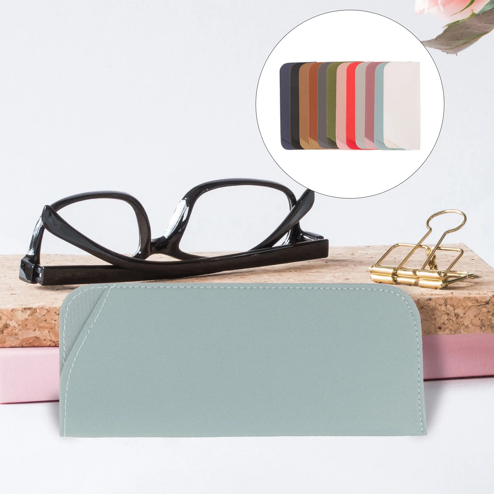 

12 pcs Portable Glasses Storage Case Eyeglasses Pouch Soft Glasses Case for Travel