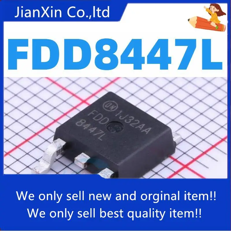 

20pcs 100% orginal new FDD8447L 8447L TO252 MOSFET N-Channel Field Effect
