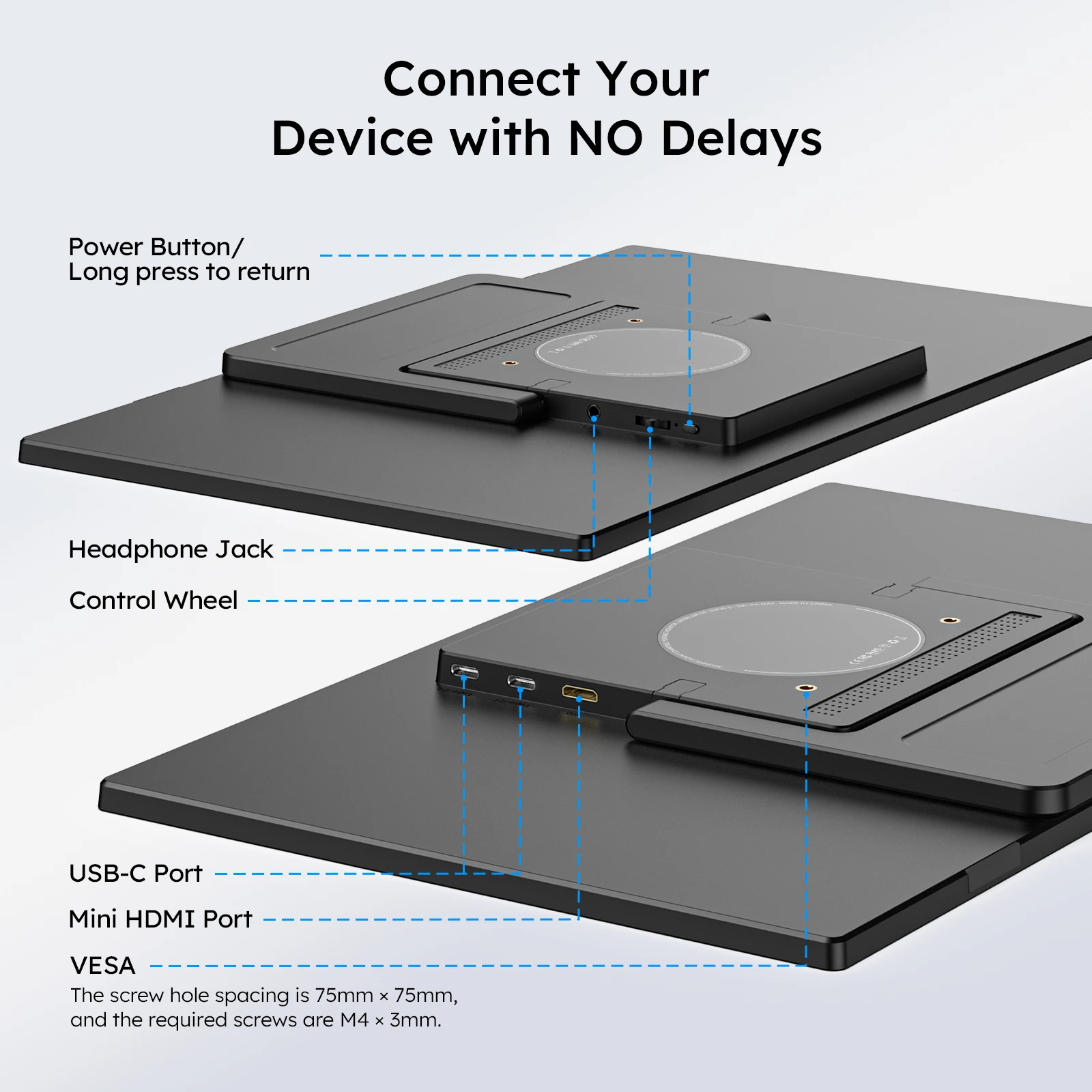 Dopesplay 15.6인치 노트북용 휴대용 모니터(케이스 포함) 1080P IPS 스크린 확장기 스위치 게임 플러그 앤 플레이(Mac Chrome Travel용)