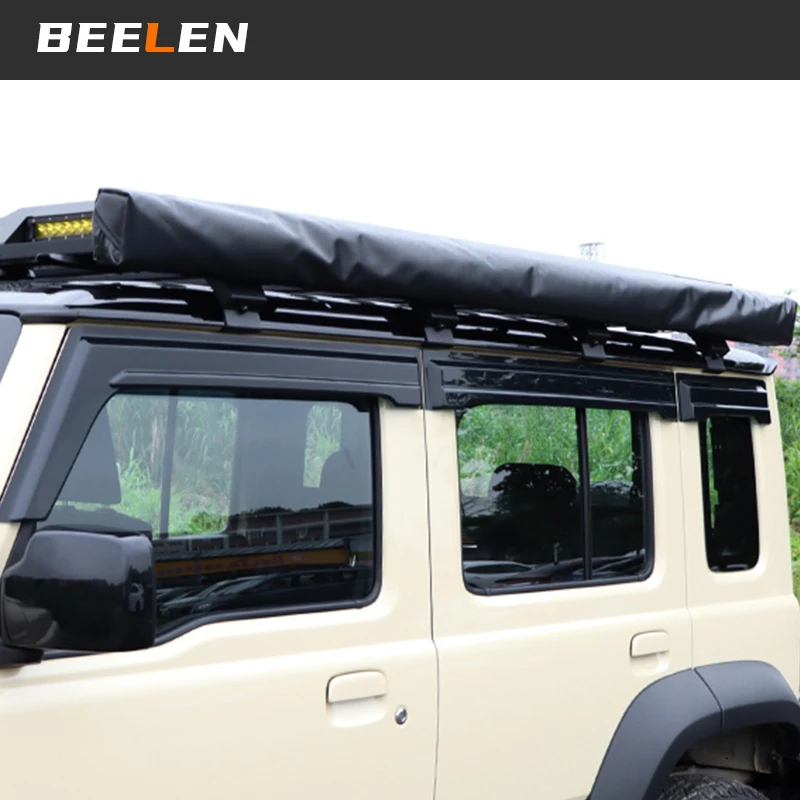 Car Window Visor Car Window Deflectors For Suzuki New JIMNY 5 door Window Visor Sun Rain Wind Deflector Awning Shield Vent Guard Shade Cover