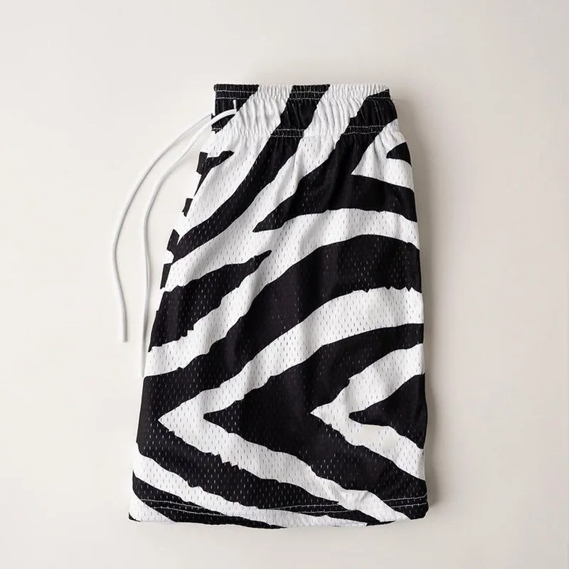 New Digital Printing American Trendy Sports and Leisure Shorts for Men's Outdoor Fitness and Sports Mesh Breathable Shorts