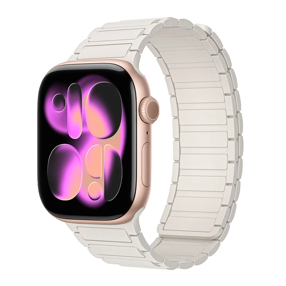 Magnetic Link Bracelet for Apple Watch - Elegant and Secure Strap