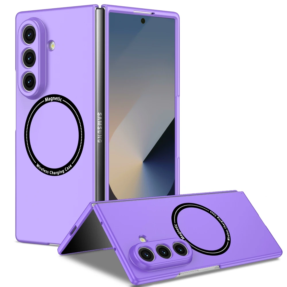 Ultra Thin Foldable Matte Shockproof Phone Case with MagSafe Wireless Charging Compatibility