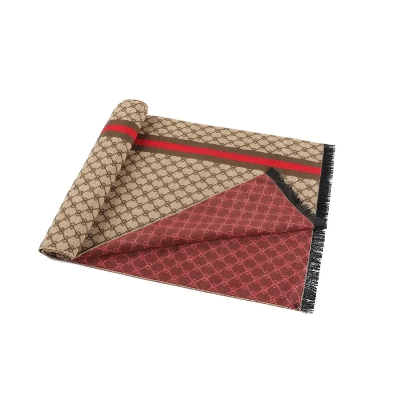 Men Cashmere Scarf Luxury Brand Designer Scarf Winter Warm Shawl
