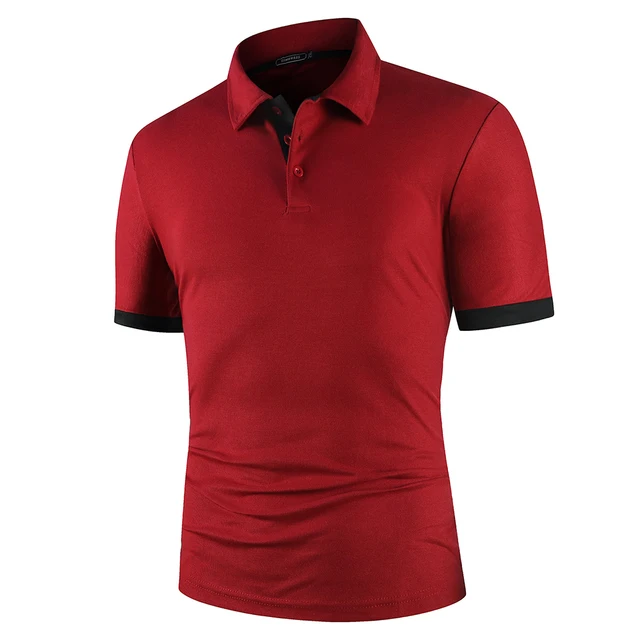 Polo Shirt kurz Arm - Contrast Color - Casual Fashion Men tops 5