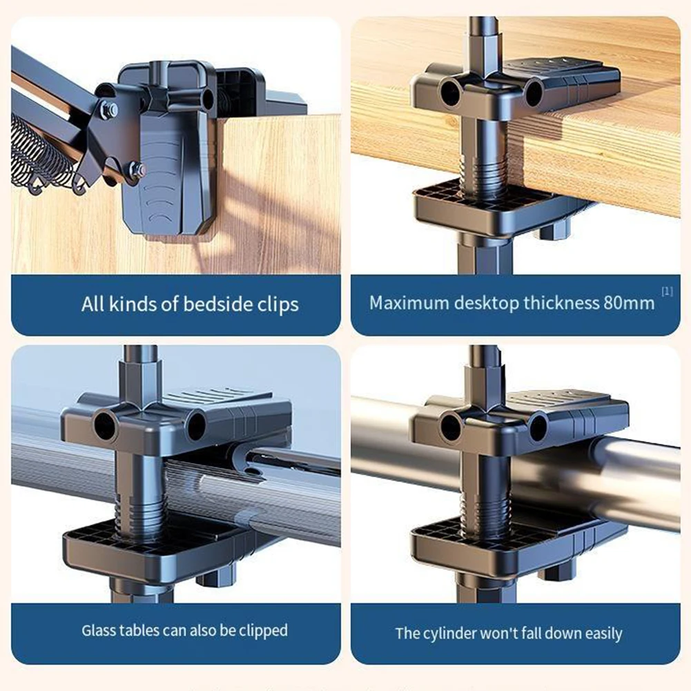 New Flexible Arm Phone Grip Holder 360 Adjustable Mobile Phone Stand for All Phone Lazy Phone Bracket for Filming Live Streaming