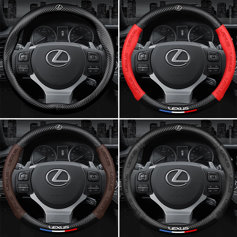 

Suitable for Lexus steering wheel cover UX260 NX200 NX300 RX270 RX300 RX450HL real carbon fiber auto parts
