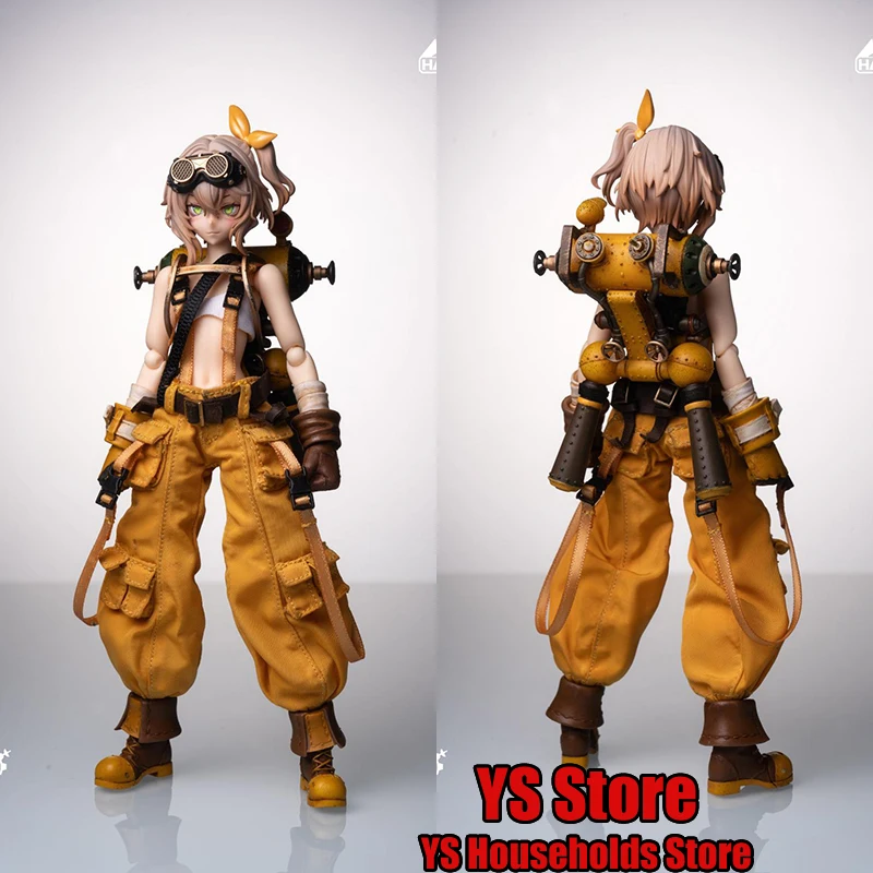 

HASUKI 1/12 Scale Pocket Art PA007 Collectible Movable Cool Girl Action Figure Mechanist Fiona 6" Full Set Soldier Model Dolls