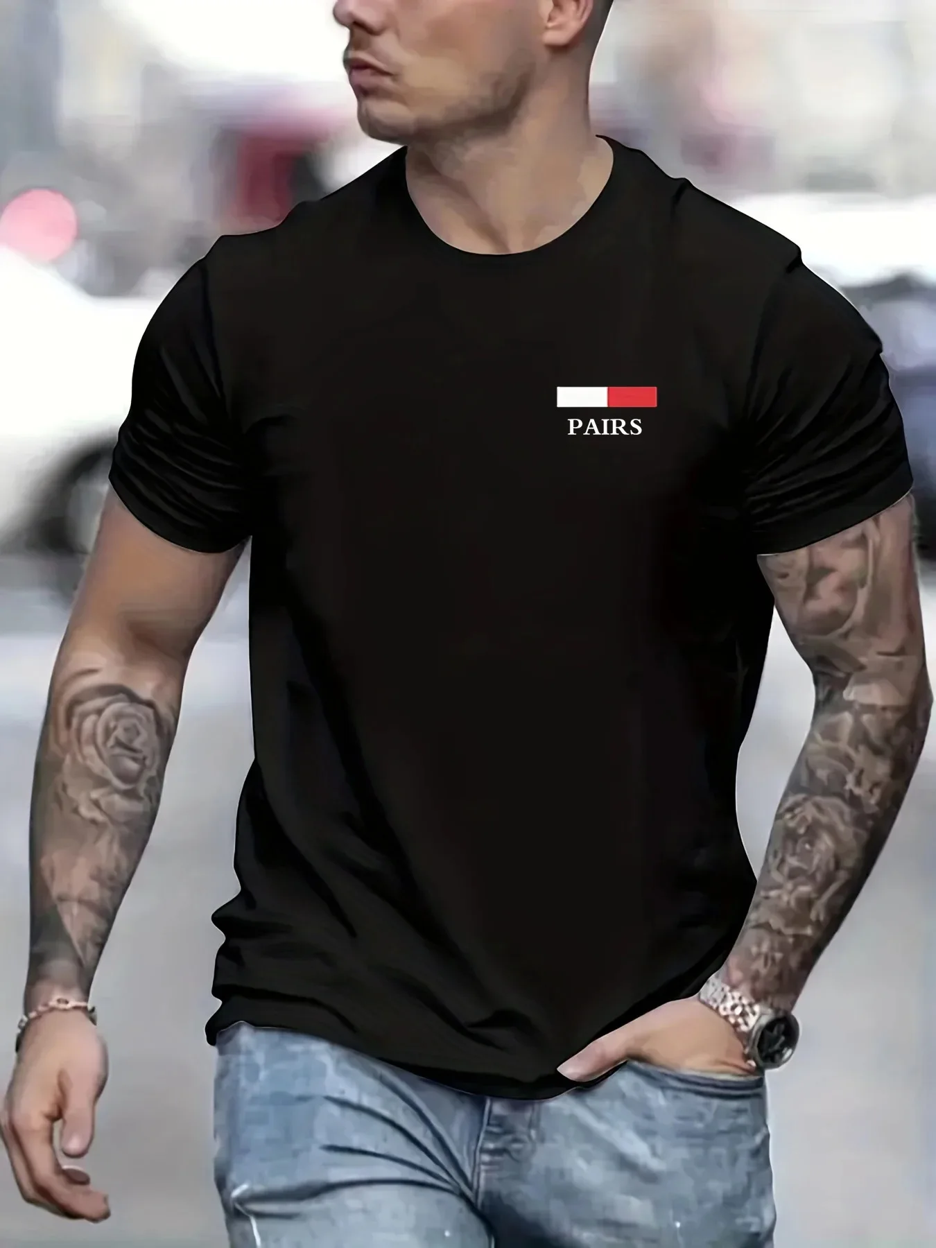 

Luxury Brand Men's T Shirt Cotton High Quality Casual Tops Tee Short Sleeve Summer Men Clothing Oversize Men T-shirt