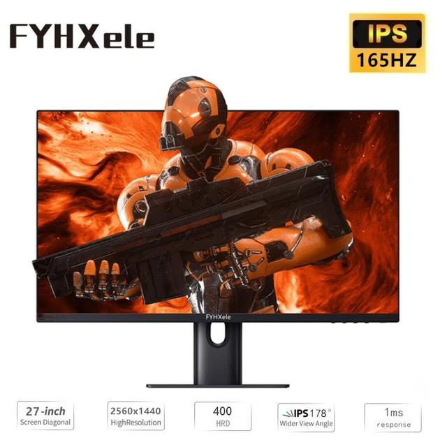 Écran IPS de jeu de 32 pouces avec taux de rafraîchissement de 144Hz, 4K,  réponse de 1ms, synchronisation adaptative, montage VESA, 178 °, 100% sRGB