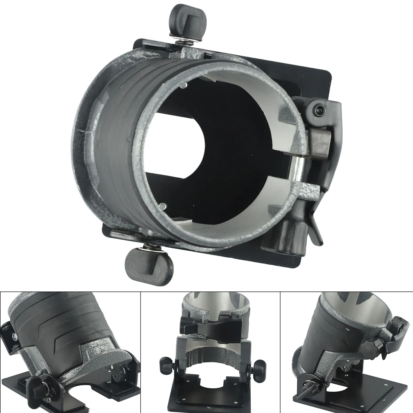 

65mm Router Tilt Base Compact Router Tilt Base To Trim Laminate For Woodworking Cutter Trimmer Machine Power Tool Accessories