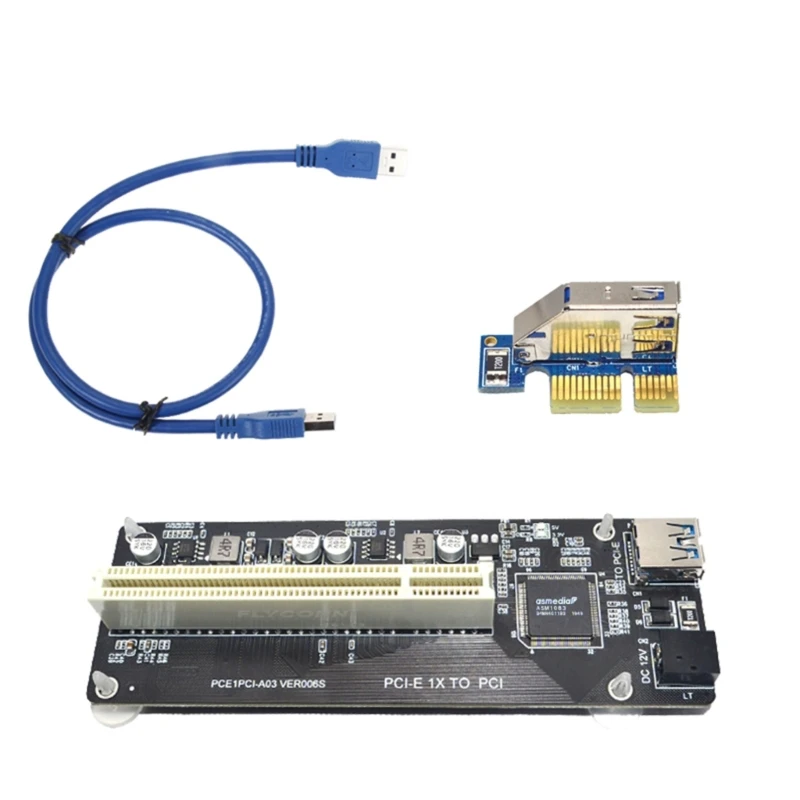 

PCI-e TO PCI Adapter Converter PCI-E to DUAL PCI High Efficiency PCI Adapter Card Stable Performance for Desktops PC