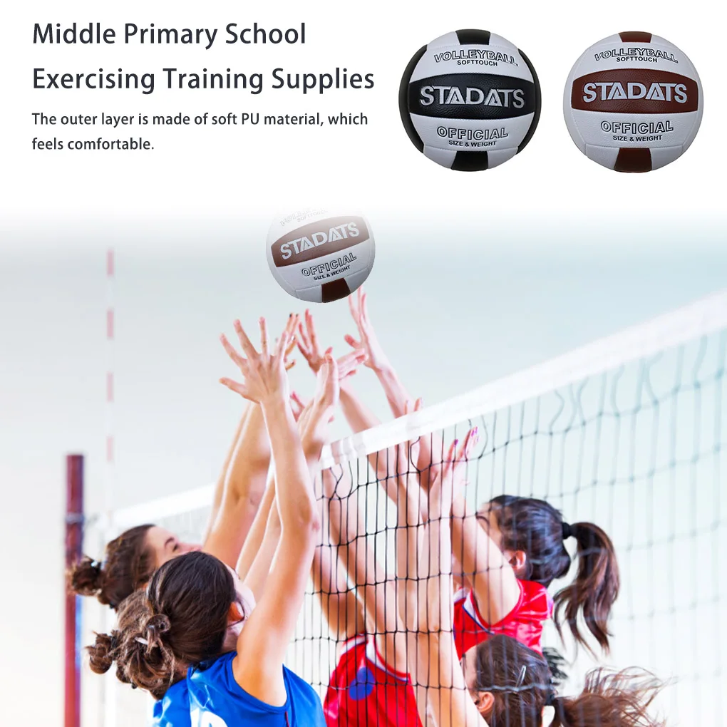 New Size 5 Volleyball Volleyballs Middle Primary School Training Soft Ball Indoor Beach Waterproof Balls Equipment