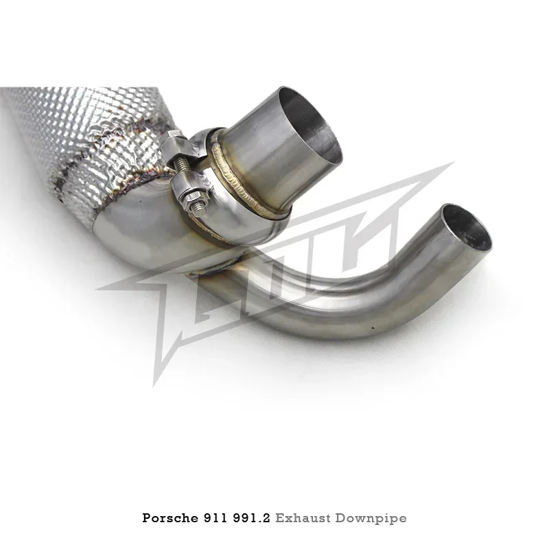Section High flow Pipes branch downpipe Exhaust Pipe with For 911/991.2 3.0