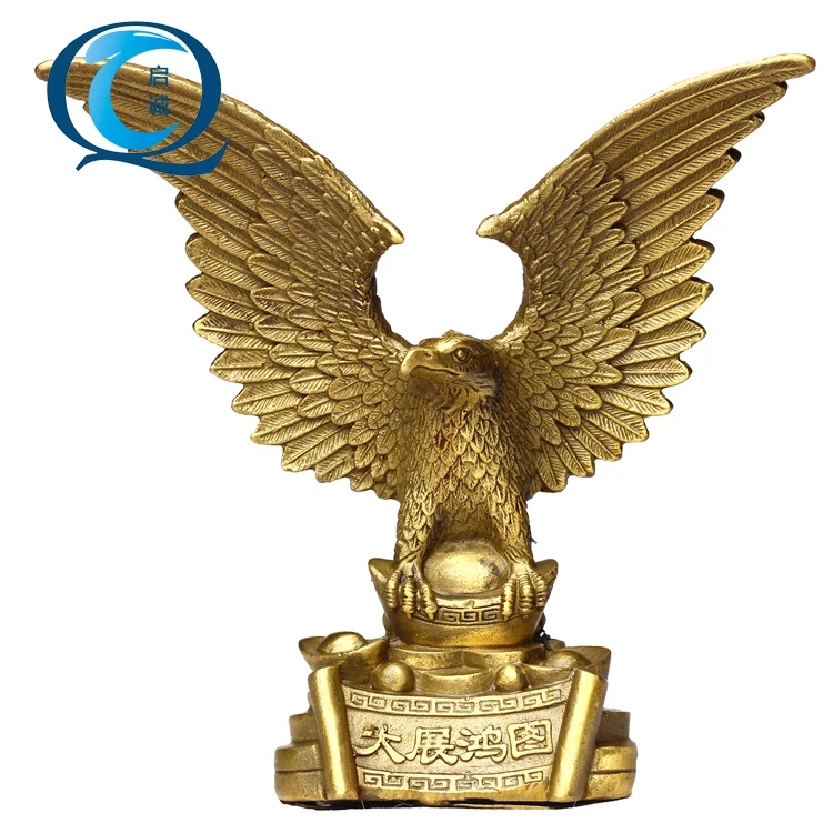 

Kai Cheng copper Eagle Eagle exhibition office desktop decoration decoration study macro hung evil crafts