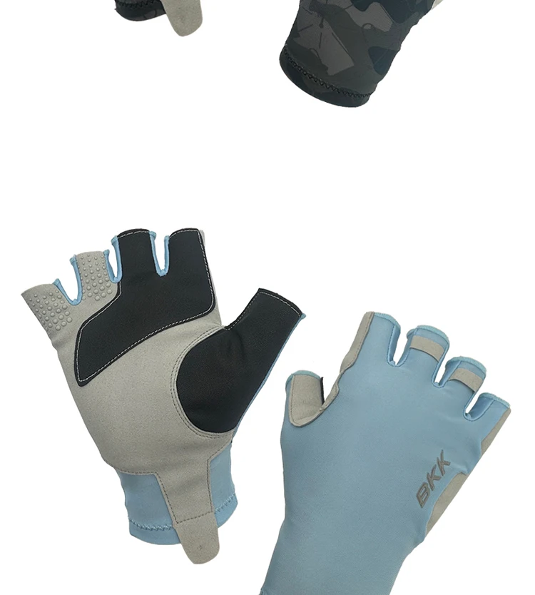 Description Picture 5 of itemNew BKIKI Fishing Half-finger Gloves Thin Outdoor Sports Non-slip Fitness Cycling Fingerless
