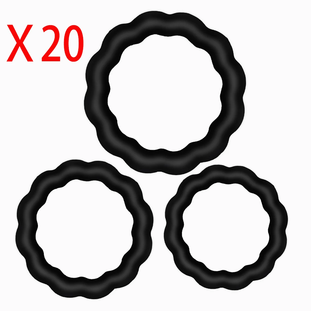 Silicone Ejaculation Delay Rings For Men Scrotal Binding Toy_voghion.com