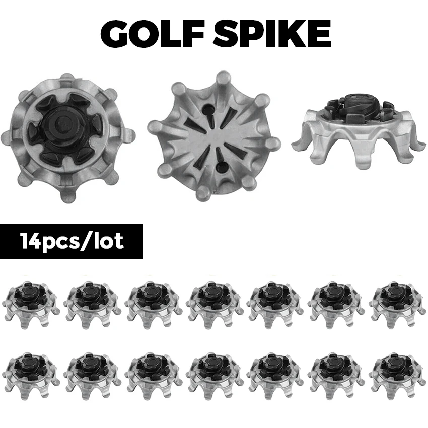 14pcs/lot Golf Shoe Spikes Soft Golf Shoe Cleats Replacement Spikes