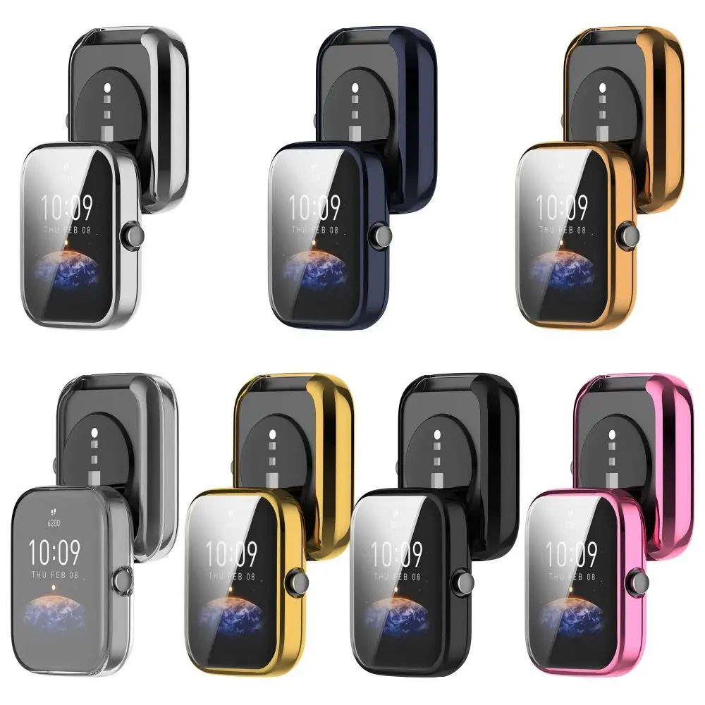 프레임 스마트 워치 쉘 케이스 커버, 보호 스크린 보호대 TPU, Amazfit Bip3, Bip3 Pro용 액세서리