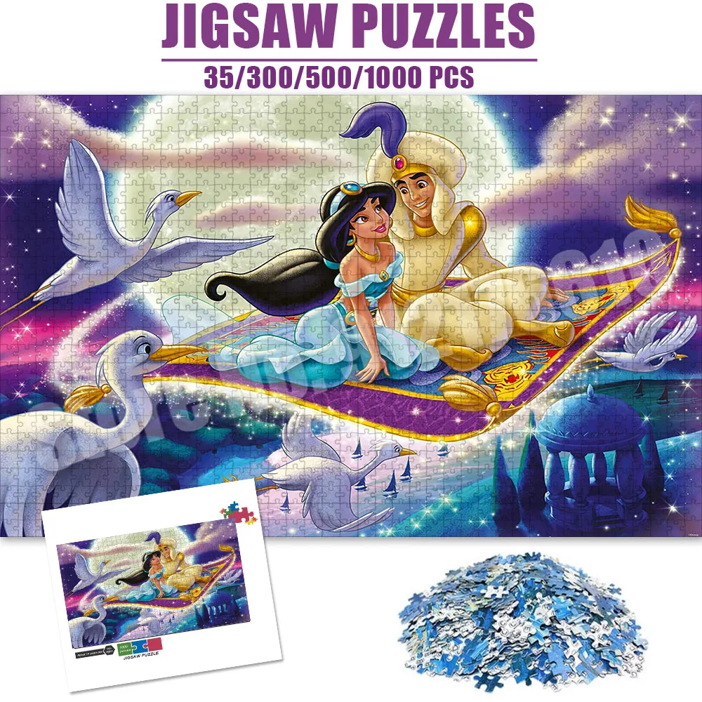

Aladdin's Magic Lamp Puzzles for Adults 1000 Pieces Jigsaw Puzzles Educational Intellectual Decompressing Diy Large Puzzle Toys
