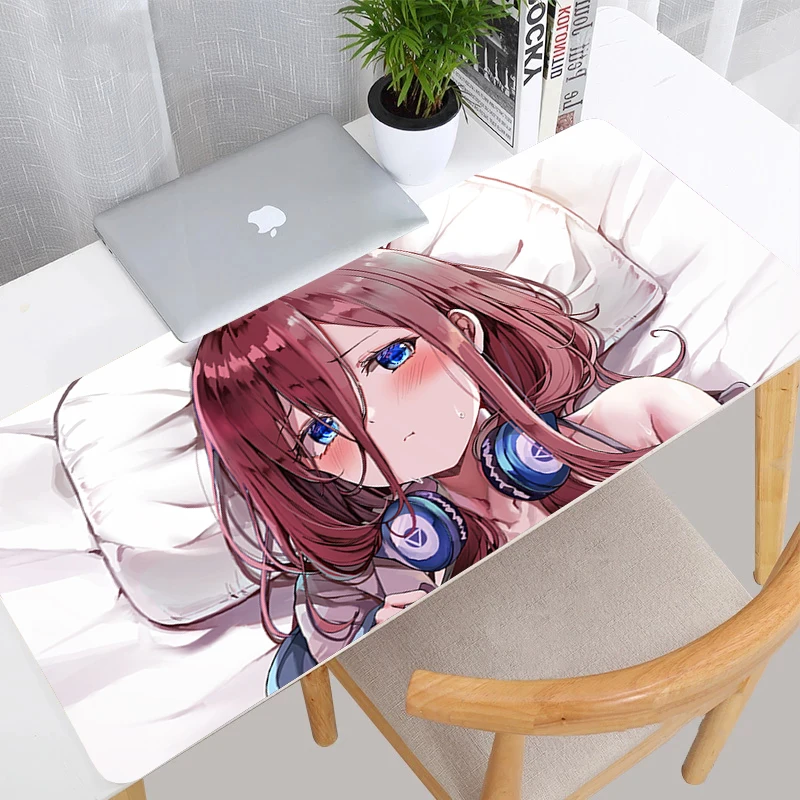 

Anime The Quintessential Quintuplets Kawaii Mouse Pad Laptop Gaming Accessories Non Slip Mousepad Gamer Cabinet Desk Mat Carpet