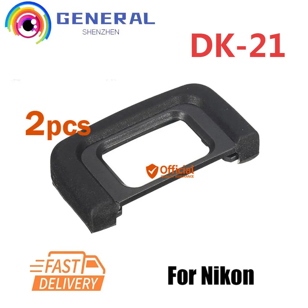 2 Pz Dk-21 Gomma Eye Cup Mirino Oculare Per Nikon F80 F65 F55 Fm10 D100 D200 D300 D600 D610 D90 D80 D70 D60 D50 D40 D7000