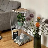 Support mural nordique en métal, 1 pièce, étagère suspendue Simple pour Table basse, chevet et rangement intérieur 4