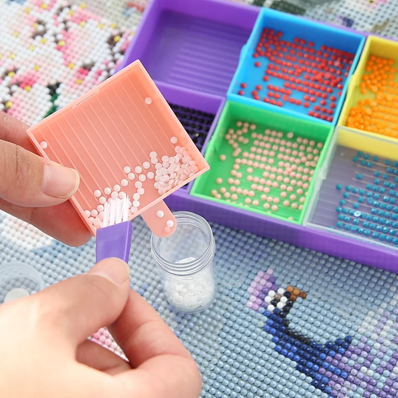 DIY Diamond Painting Beads Sorting Trays Diamond Painting Organizer Storage  Container Plastic Rhinestone Plate Accessories Tool - AliExpress