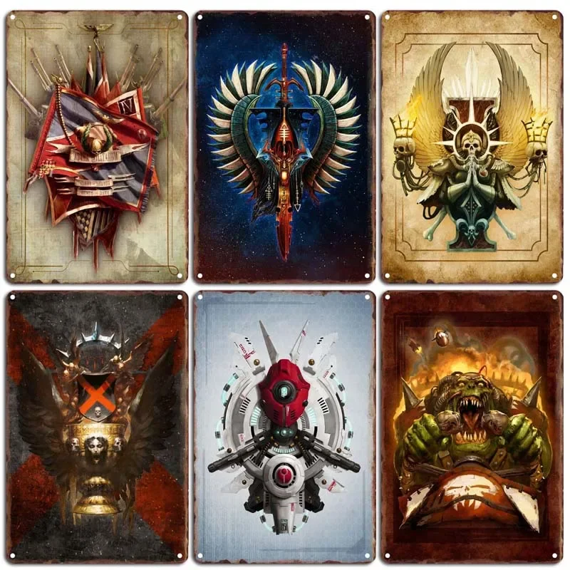 Astra Militarum Decor Metal Signs Vintage Metal Wall Art Custom Made Garage Game Room Decor Poster Decorazione Decorazioni Per La Casa