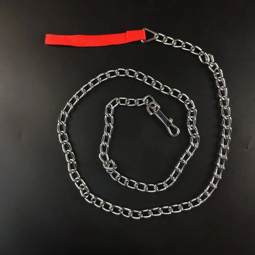Foam Collar Iron Dog Chain Bite Resistant Anti-wear Pet Dog Leash Adjustable Rust-proof Dog Traction Rope Walking The Dog