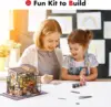 Robotime Mini House DIY Dollhouse Kit with Furnitures Accessories 1:24 Scale Craft Kit  Emily's Flower Shop 4