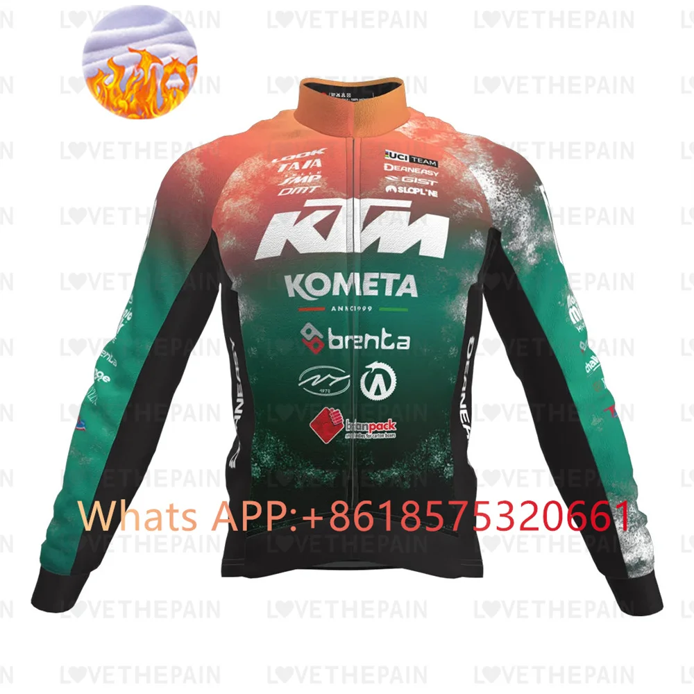 SLP 자전거 저지 남성용, 프로 프로페셔널 팀, 겨울 긴 소매 방풍 따뜻한 보온 플리스 슬로프 사이클링 의류 재킷, 신제품