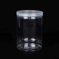 93-1100ml Clear Sealed Tank Sealed Jar With Lid Circular Storage Bucket Cans Nut Jar Miscellaneous Grain Tank Plastic Bottle 2