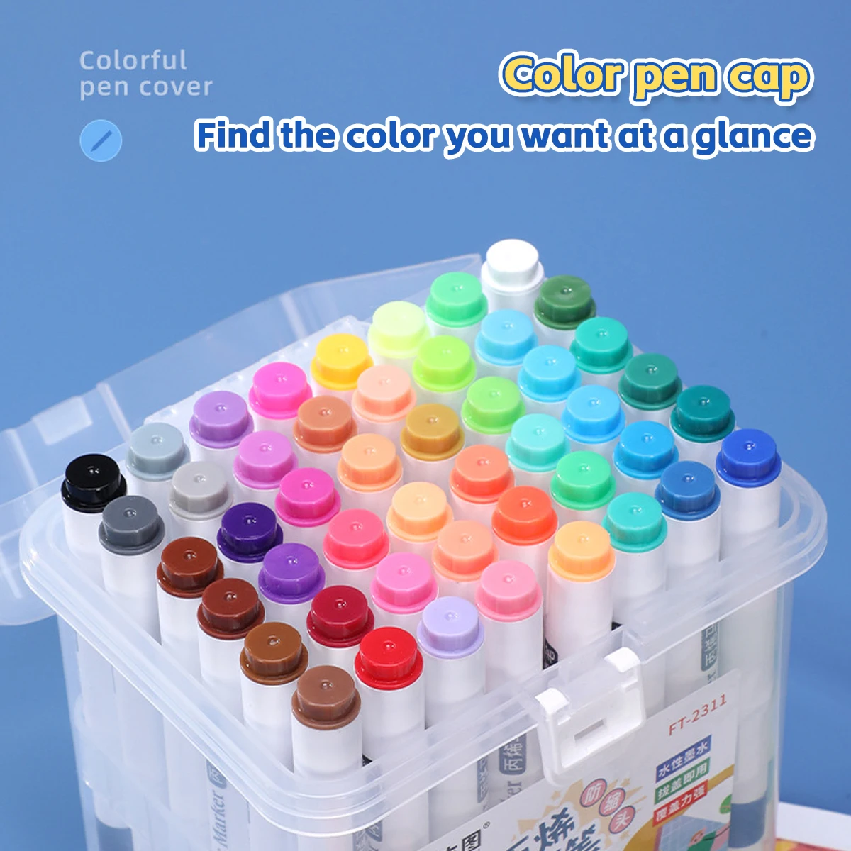 36/48/60 Color Marker Pen Waterproof Single Head Acrylic Pen Art  Painting Graffiti Watercolor Pen Korean Stationery Supplies 3