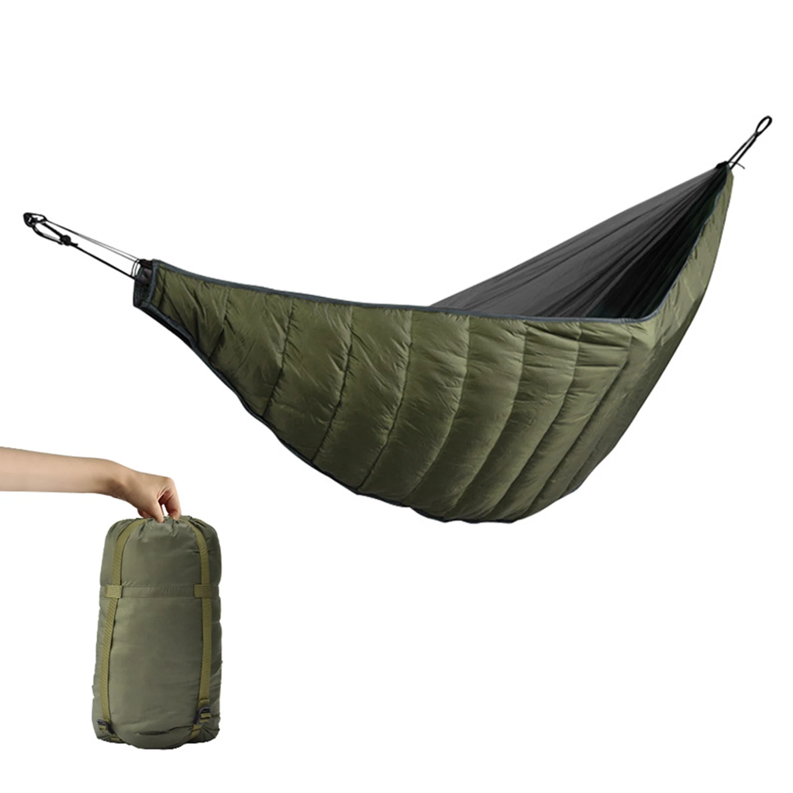 

Hammock Underquilt 20D Rip-stop Nylon Hammock Sleeping Bag Winter Warm Hammock for Camping Hiking Backpacking Travel Backyard