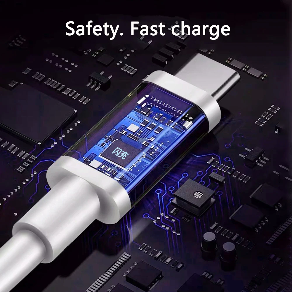 High-Speed 120W USB Type C Turbo Charger Cable, 6A