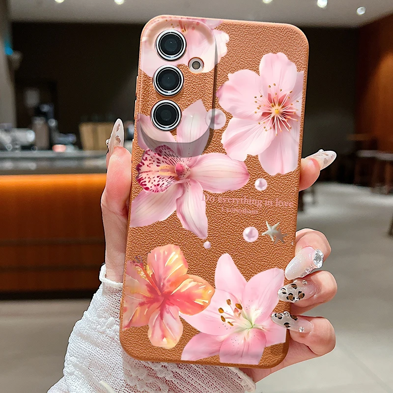 Elegant Pink Lily Flower Case - Chic and Stylish Smartphone Cover
