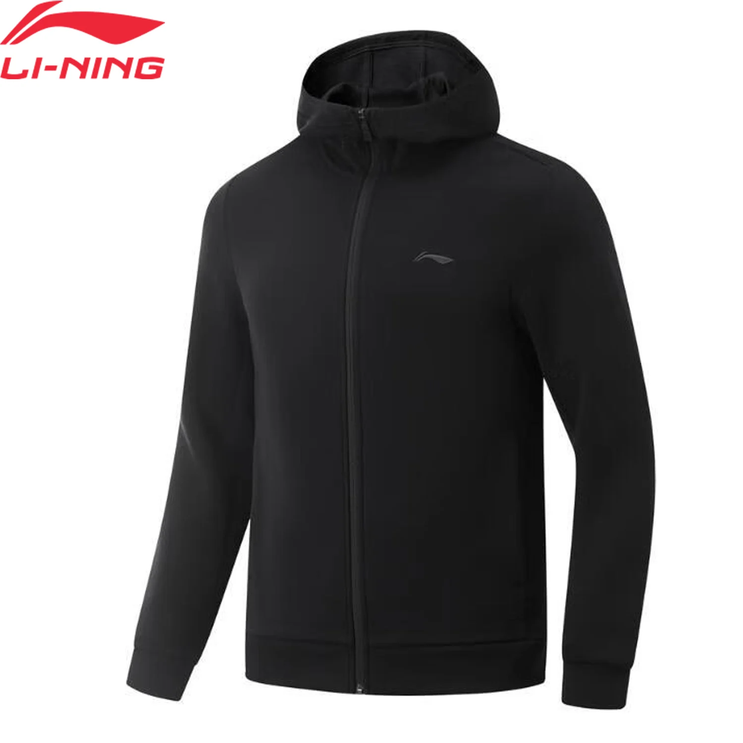 Li-Ning Men Fitness Training Hoodie Zip Regular Fit Casual LiNing Comfort Long Sleeved Coat AWDV123