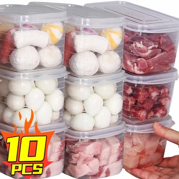 Scatola portaoggetti per frigorifero Organizzatore per frigorifero Verdura Frutta Alimenti freschi Scatola per frutta e verdura Contenitore per la conservazione della carne congelata Organizzatore da cucina 1