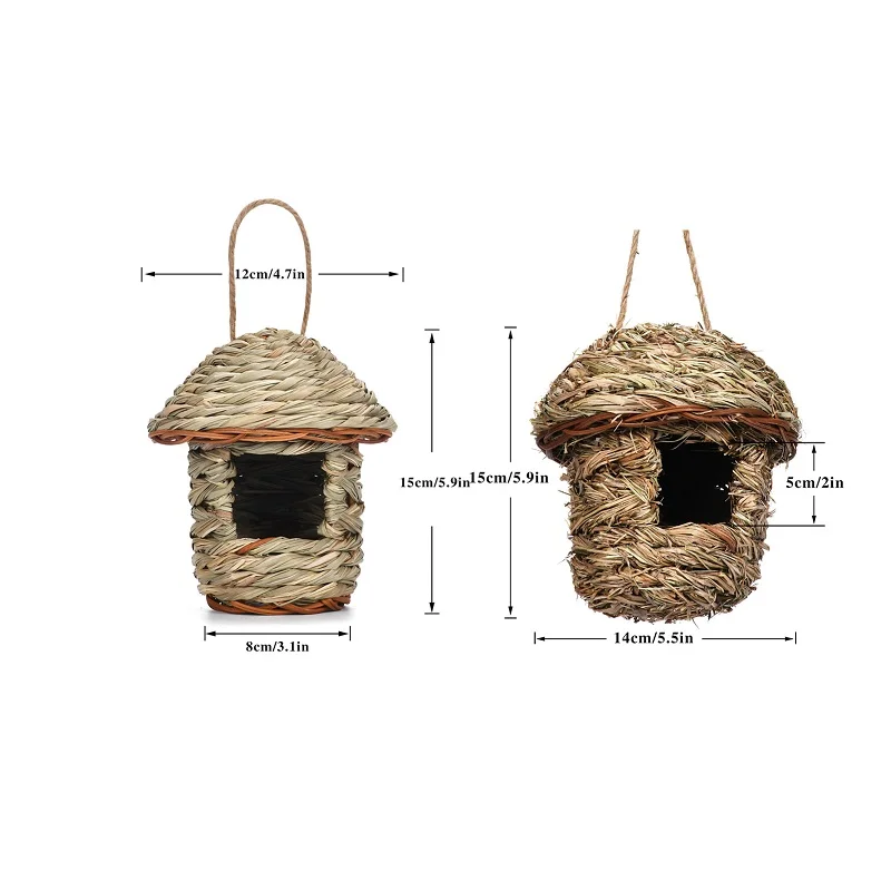 Bird House Creative Breathable Parrot Hanging House Outside Supplies
