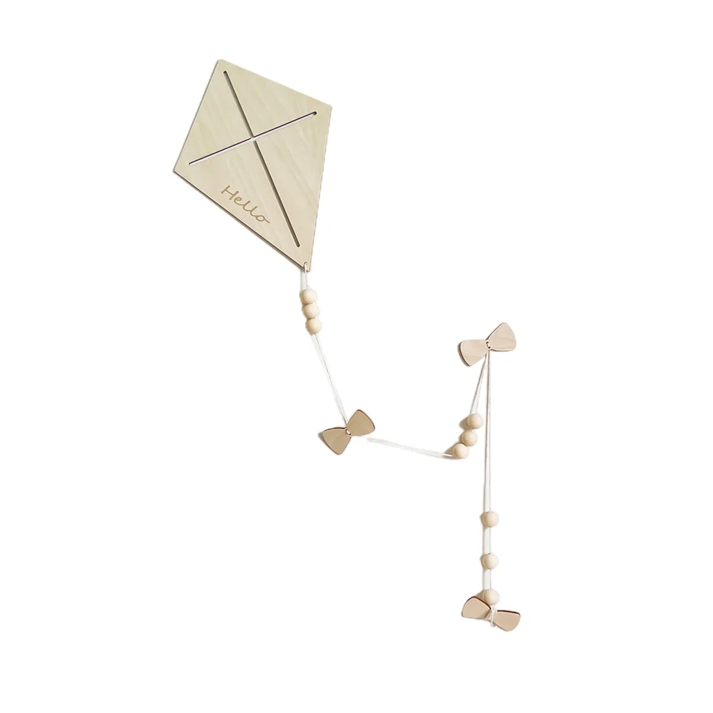 INS Nordic Wooden Kite Wall Ornaments For Kids Room Decorations Hanging Pendant Wood Crafts Baby Gifts Nursery Decor Photo Props wall art decor wall hanging pendant wood beads ornaments