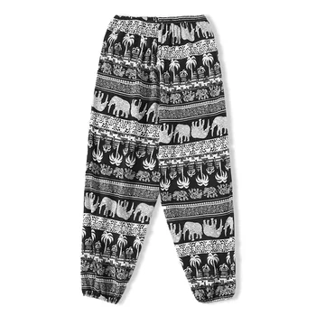 سراويل كاجوال عصرية فضفاضة ومتعددة الاستخدامات للسيدات، سراويل نوم واسعة الساق، سراويل فانوس، سراويل شجرة الفيل 2