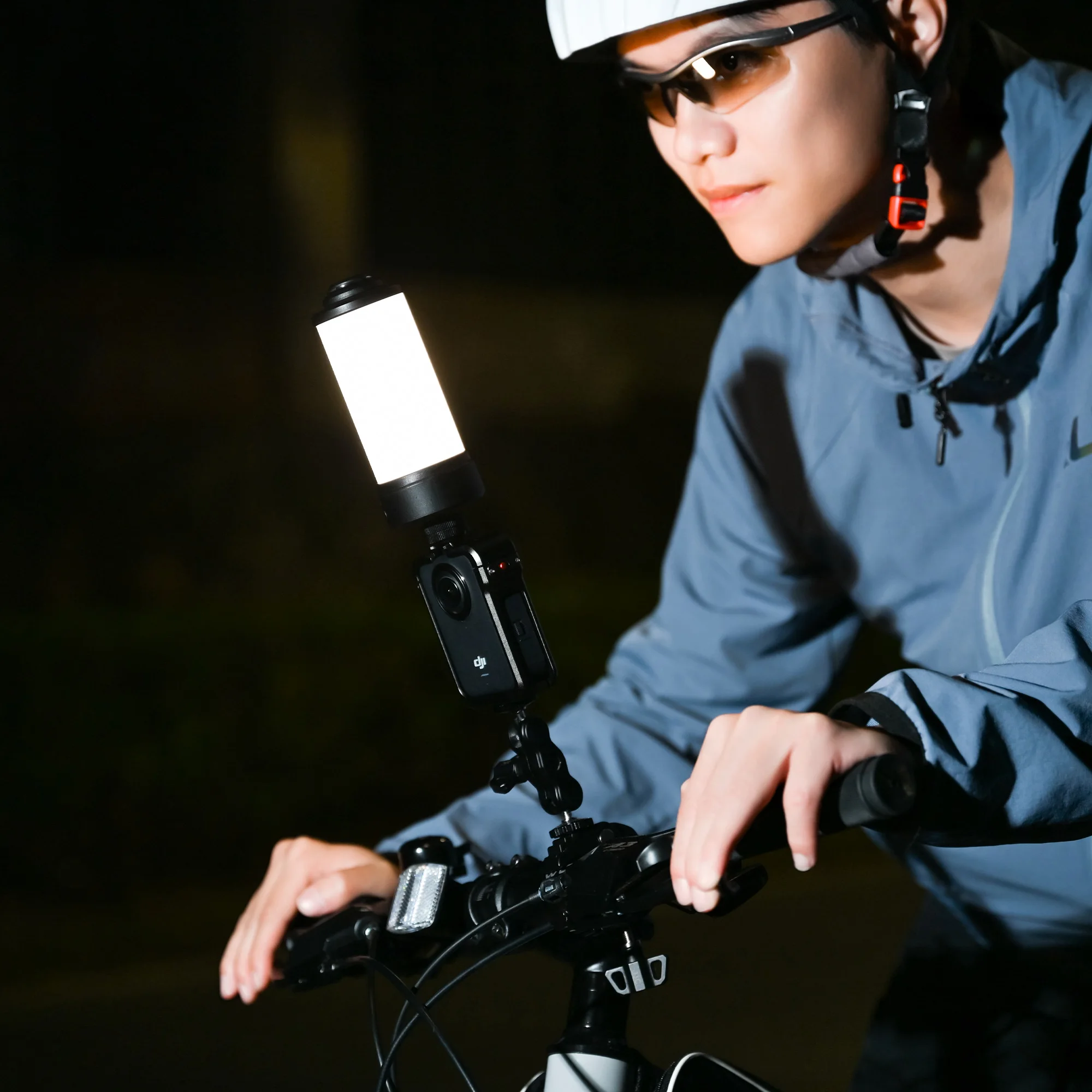 JJC 360 ° 인스타360 X5 X4 X3 X4 에어 고프로 맥스 2 DJI 오즈모 360 셀카 브이로그 비디오 야외 사이클링 LED 조명용 파노라마 필 라이트